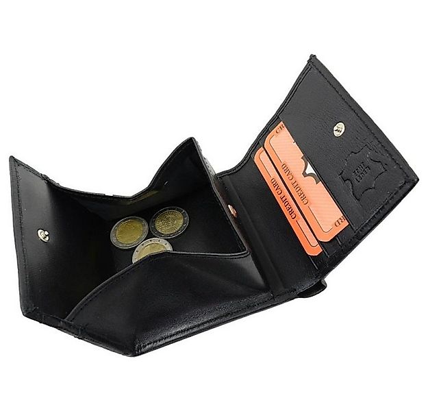 Geldbörse Wiener Schachtel Opa Börse Nappa Leder schwarz (1-tlg) günstig online kaufen