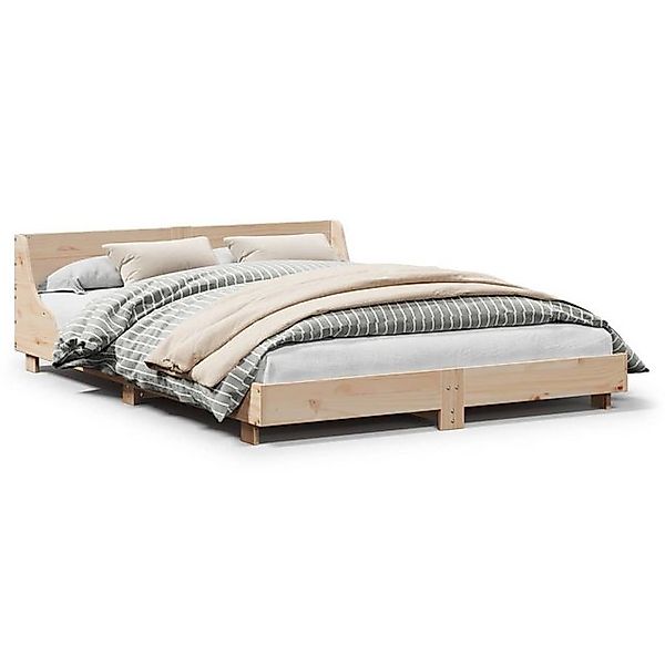 vidaXL Bett, Bettgestell Weiß 120x190 cm Holzwerkstoff günstig online kaufen