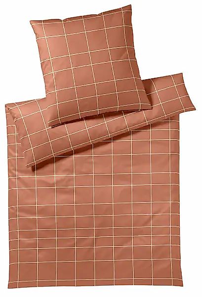 Elegante Bettwäsche "Cross" 2 Stk. tlg. angenehmes Hautgefühl günstig online kaufen
