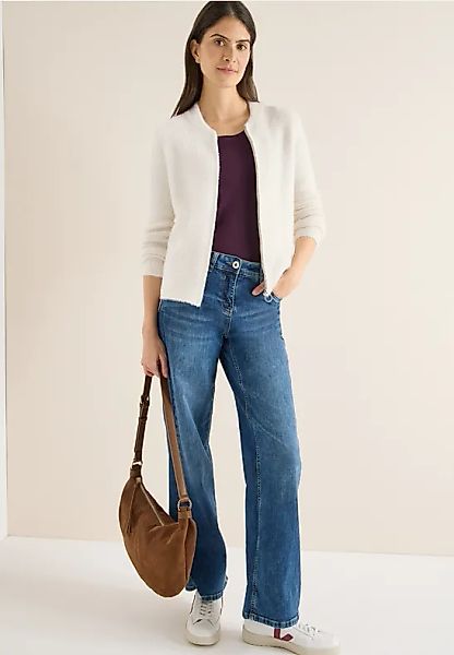 Jacquard Cardigan mit Zipper günstig online kaufen