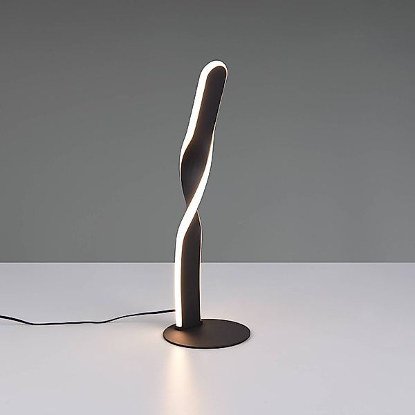 LED-Tischleuchte Ginko, schwarz matt, Metall, Höhe 40,5 cm günstig online kaufen