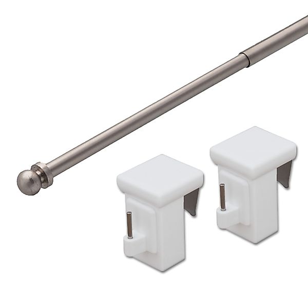 dekondo Gardinenstange Vaganz, ausziehbar, Fensterhaken klemmbar, günstig online kaufen