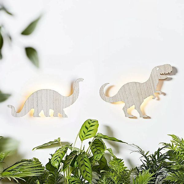 2er Set Dinosaurier Wandlampen Kinderzimmer günstig online kaufen