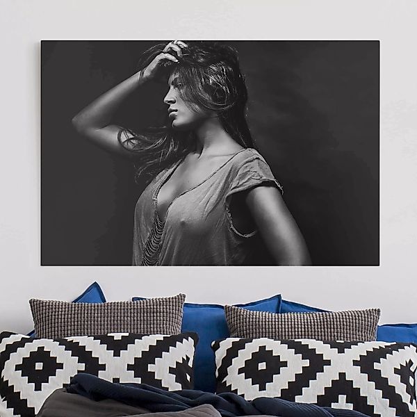 Leinwandbild Schwarz-Weiß - Querformat Dorine günstig online kaufen
