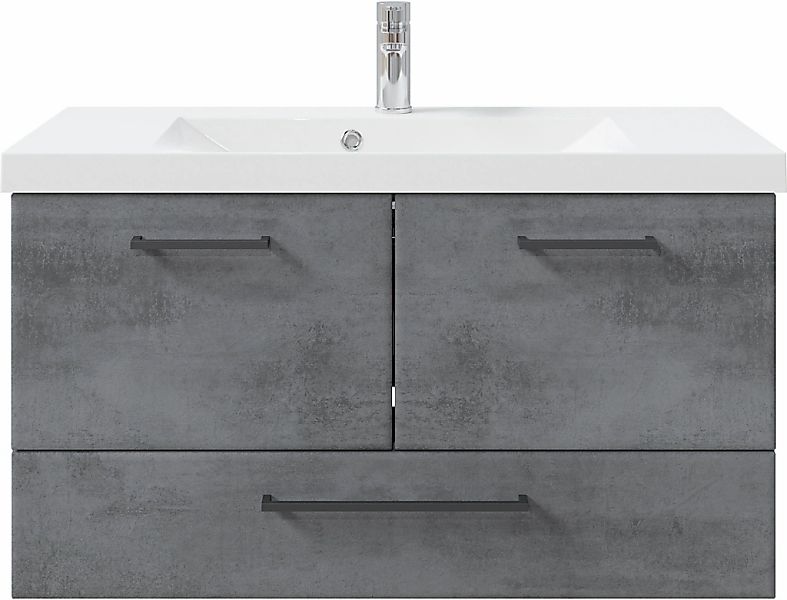 Saphir Badmöbel-Set "Quickset 945 Mineralmarmor-Waschtisch mit Unterschrank günstig online kaufen