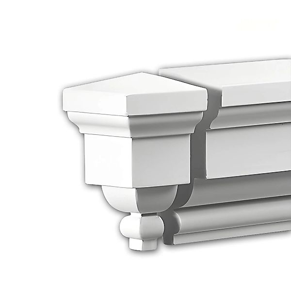 PROFHOME 482232 Stirnelement Fassaden Element Fassadenstuck, 8,6 cm x 8,6 c günstig online kaufen