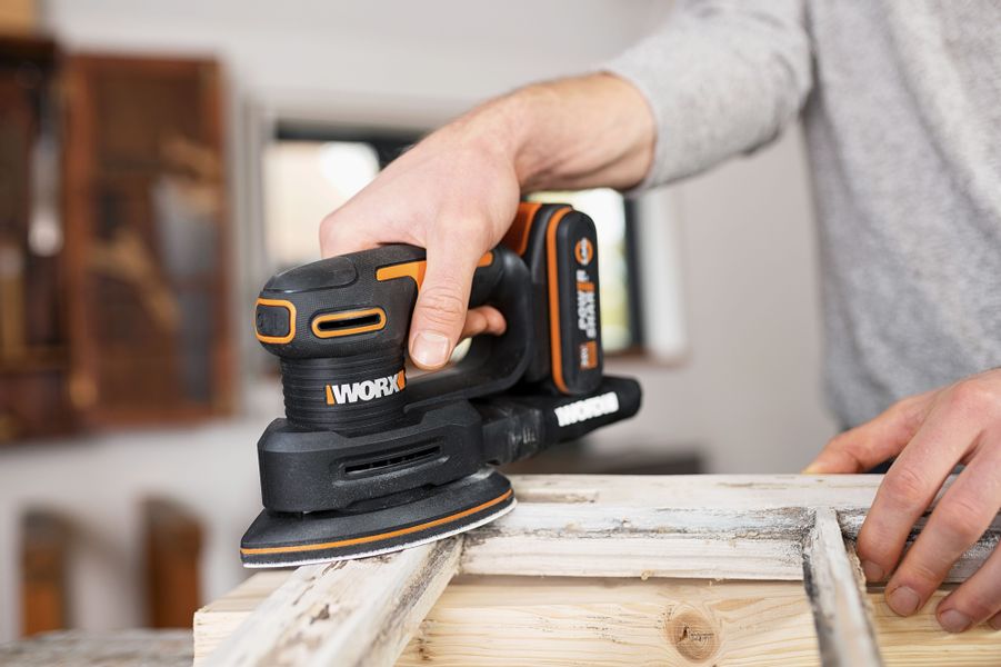 Worx Akku-Tellerschleifer WX822.9, für Holzmöbel und günstig online kaufen