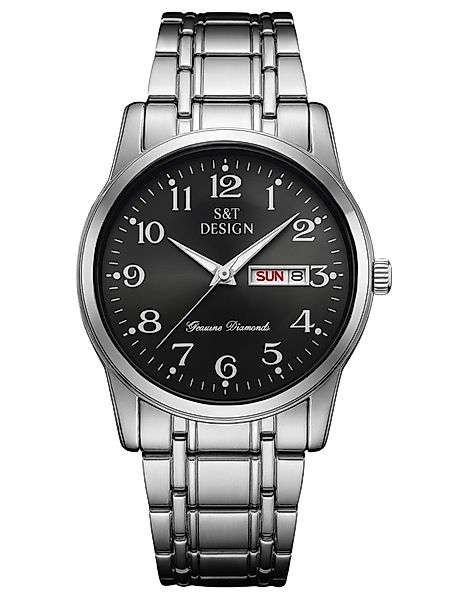 S&T Design Quarzuhr Herren Uhr Edelstahl günstig online kaufen