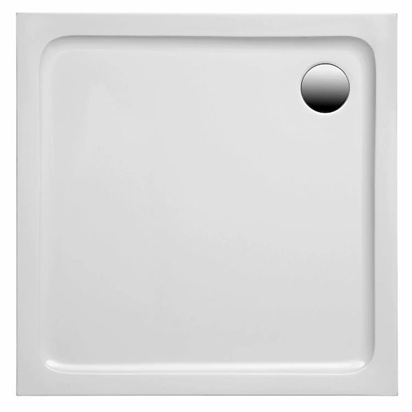 Ottofond Duschwanne Extraflach Quadrat 9 cm x 9 cm Weiß günstig online kaufen