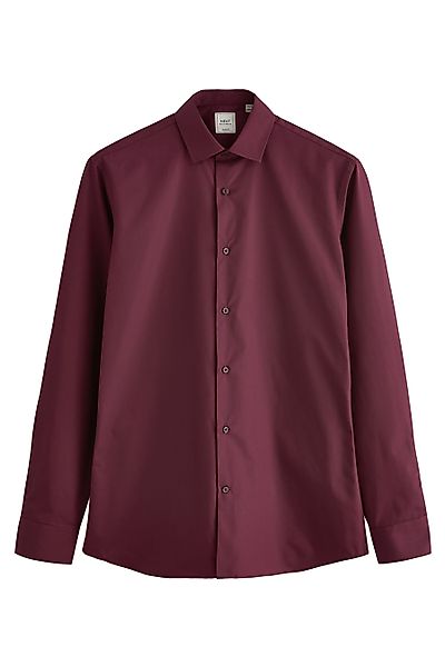 Next Langarmhemd Pflegeleichtes Slim Fit Hemd günstig online kaufen