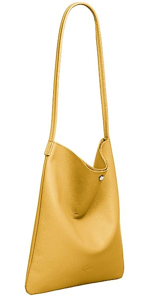 Caspar Schultertasche Mittelgroßer Leder Shopper Damen günstig online kaufen