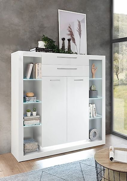 Home affaire Highboard "MERAN" Höhe ca. 139 cm günstig online kaufen