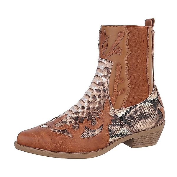 Ital-Design Damen Cowboyboots Western Stiefelette (87118154) günstig online kaufen