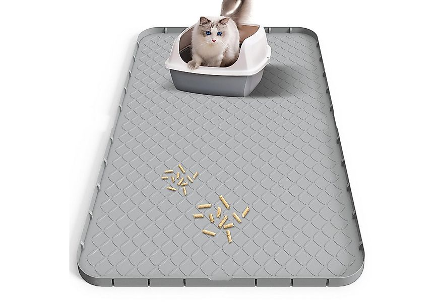 Ledander Katzenecktoilette Katzenklo Matte Katzenstreu Matte XXL 88 × 56 cm günstig online kaufen
