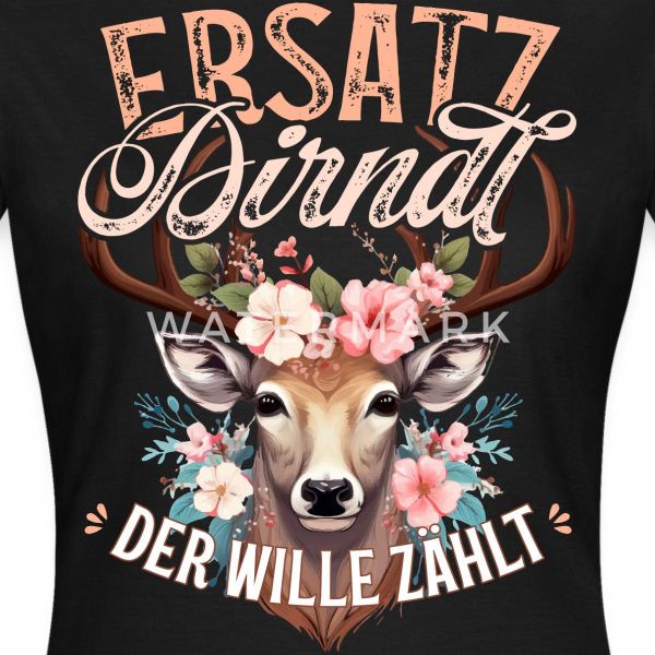 Spreadshirt T-Shirt Ersatz Dirndl Trachten T-Shirt günstig online kaufen
