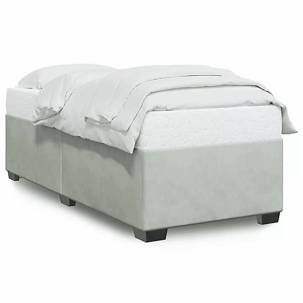 vidaXL Bett Bettgestell ohne Matratze Hellgrau günstig online kaufen