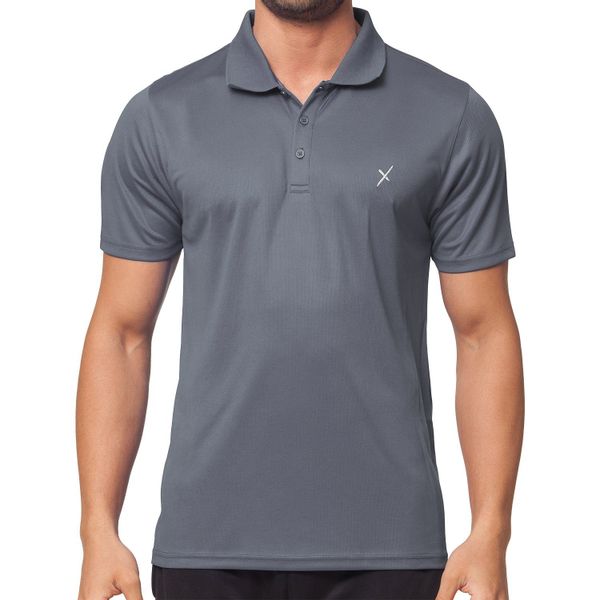 CFLEX Trainingsshirt Herren Sport Fitness Polo-Shirt günstig online kaufen