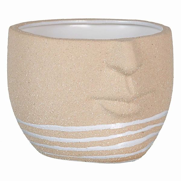 Blumentopf 21 X 19,5 X 15 Cm Aus Keramik Natürlich günstig online kaufen