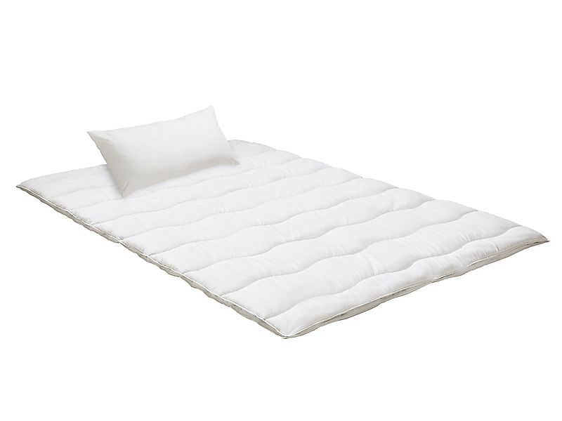 Nightlife Microfaserbettdecke + Microfaserkissen Set Essentials, günstig online kaufen