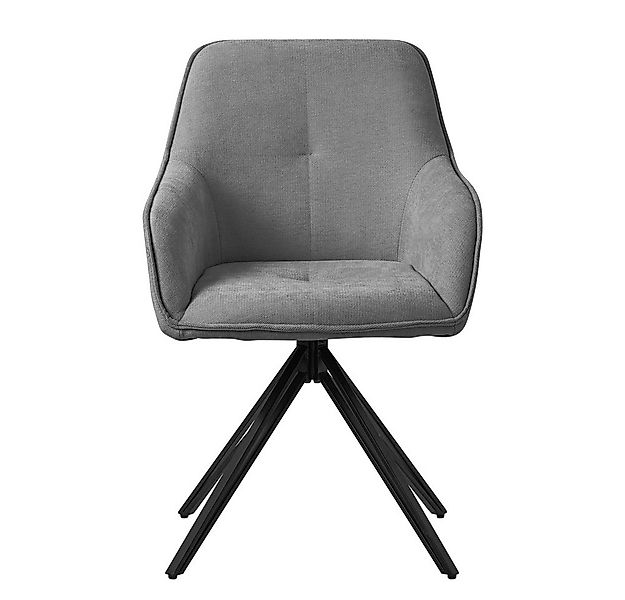 ML-DESIGN Polsterstuhl Esszimmerstuhl aus Textil Webstoff mit Metallbeine, günstig online kaufen