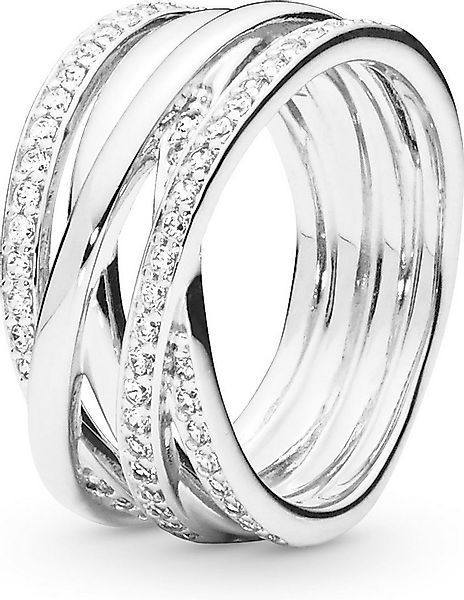 Pandora Fingerring Pandora Sparkling & Polished Lines Ring 190919CZ Damenri günstig online kaufen