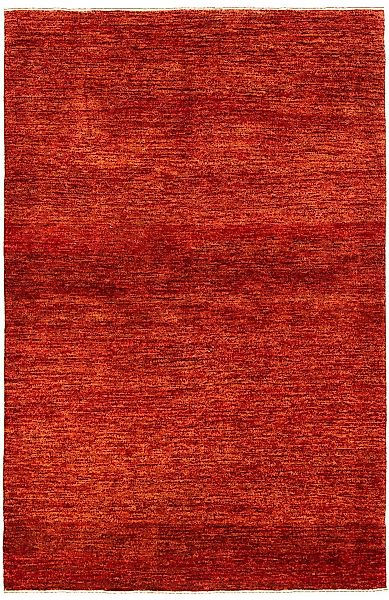 morgenland Wollteppich »Gabbeh - Indus - 202 x 137 cm - dunkelrot«, rechtec günstig online kaufen