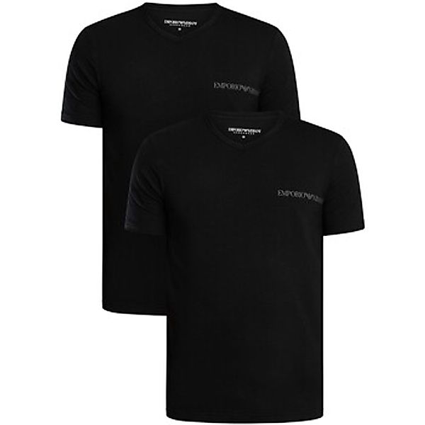 Emporio Armani  Pyjamas/ Nachthemden 2er-Pack Lounge-T-Shirts aus Baumwolle günstig online kaufen