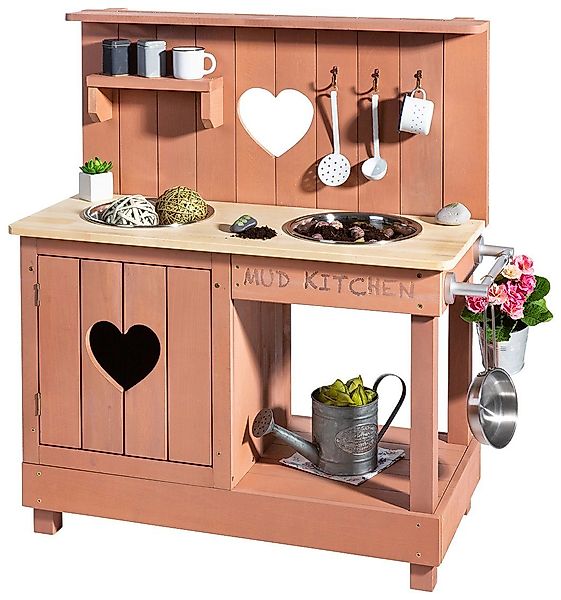 MUDDY BUDDY® Outdoor-Spielküche Adventurer Heart Holz, günstig online kaufen