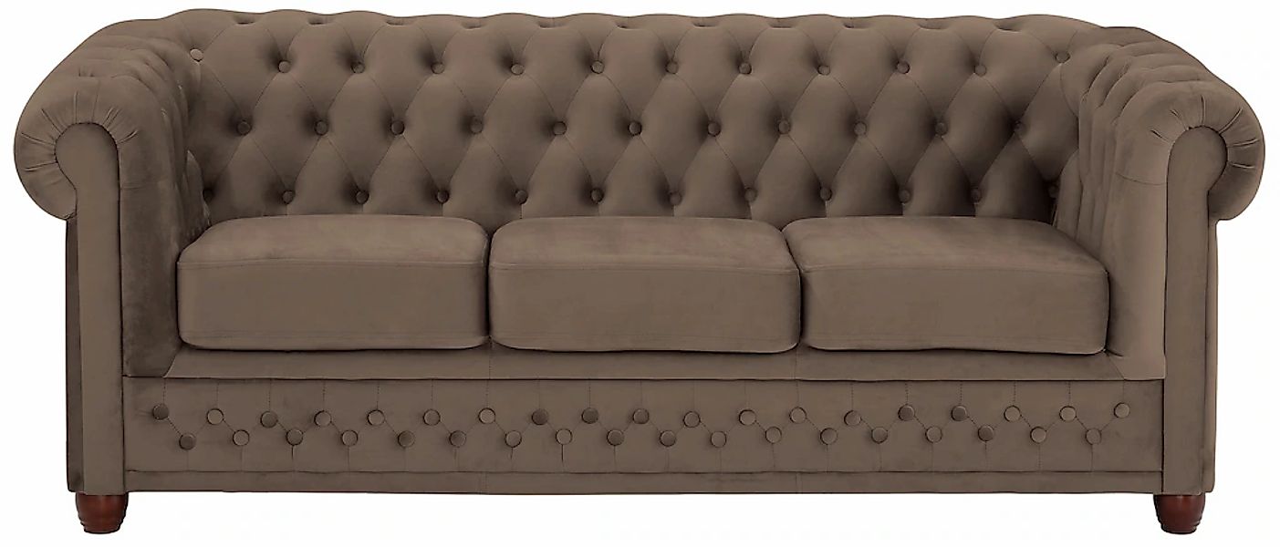 Home affaire Chesterfield-Sofa "New Castle", mit hochwertiger Knopfheftung günstig online kaufen
