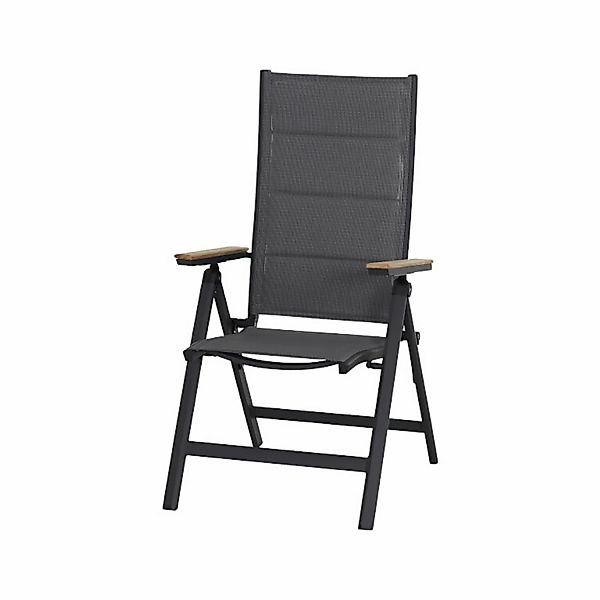 Siena Garden Klappsessel Tesor 68 cm x 59 cm x 110 cm Matt-Anthrazit günstig online kaufen