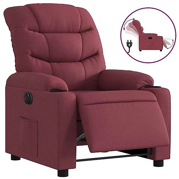 vidaXL Relaxsessel Elektrisch Weinrot Stoff 3206630 günstig online kaufen