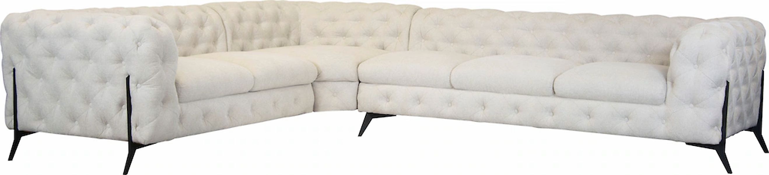 Home affaire Chesterfield-Sofa "Amaury L-Form" großes Ecksofa, Chesterfield günstig online kaufen