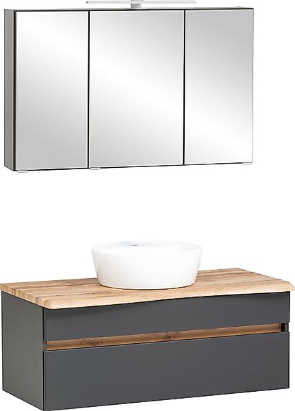welltime Badmöbel-Set Lienz, (2-St., Spiegelschrank und günstig online kaufen