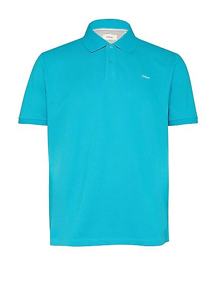 s.Oliver Poloshirt aus Baumwolle Farbe türkis Größe: 5XL günstig online kaufen