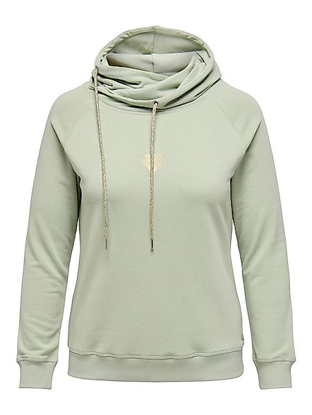 ONLY CARMAKOMA Kapuzensweatshirt CARMADDIE L/S HOODIE SWT JRS mit Glitzerst günstig online kaufen