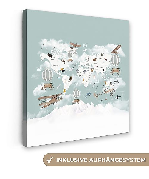 OneMillionCanvasses® Leinwandbild Weltkarte - Kind - günstig online kaufen