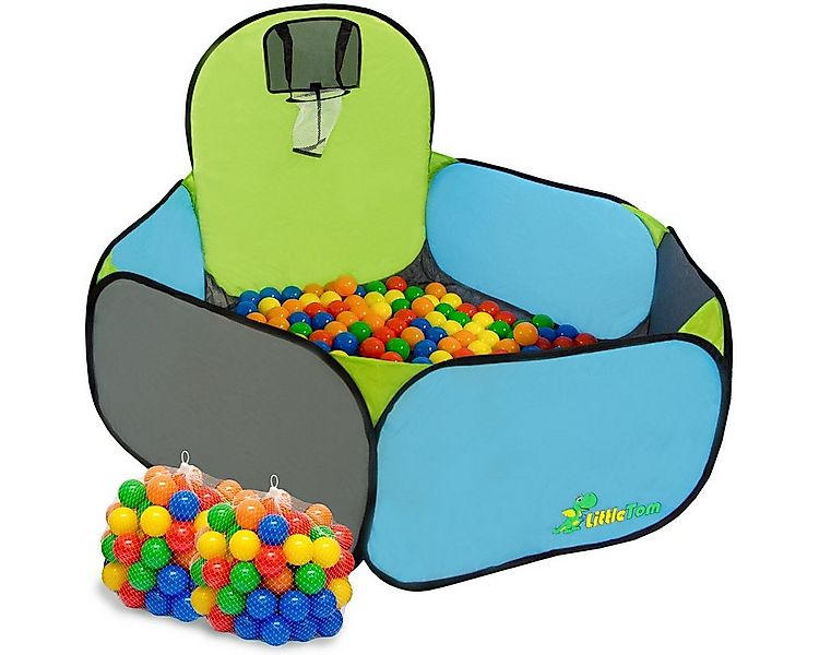 LittleTom Spielzelt Pool mit 200 Bällen - Pop-Up Spielpool mit Basketballko günstig online kaufen