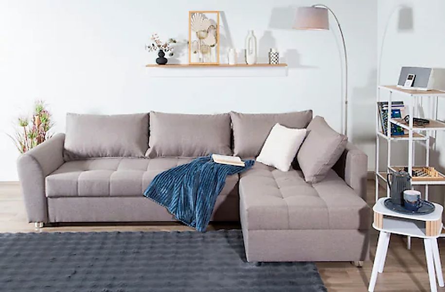 COLLECTION AB Ecksofa »JANA XL-Sofa L-Form«, inkl. Bettfunktion, Bettkasten günstig online kaufen