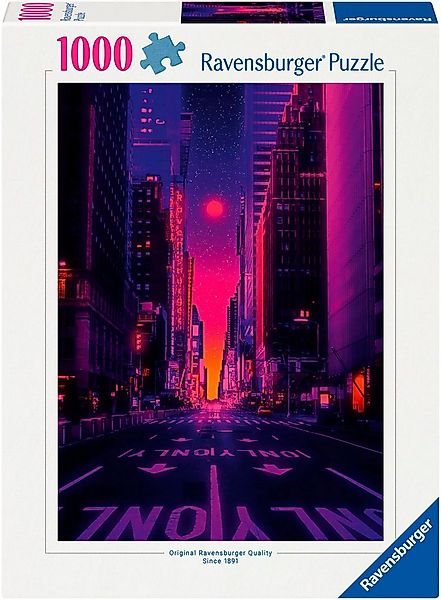 Ravensburger Puzzle New York in Neon, 1000 Puzzleteile, Made in Germany günstig online kaufen