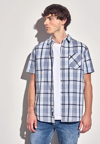STREET ONE MEN Kurzarmhemd mit Knopfleiste günstig online kaufen
