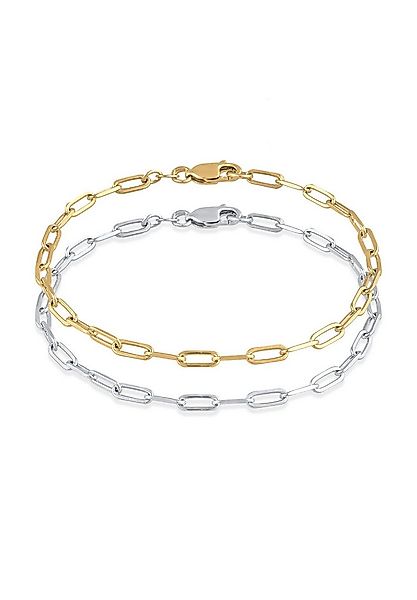 Elli Armband Set Armband Bicolor 925 Sterling Silber vergoldet günstig online kaufen