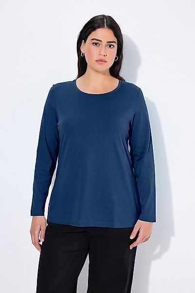 Ulla Popken T-Shirt bis 64 Oberteil Langarmshirt Basic Langarm günstig online kaufen