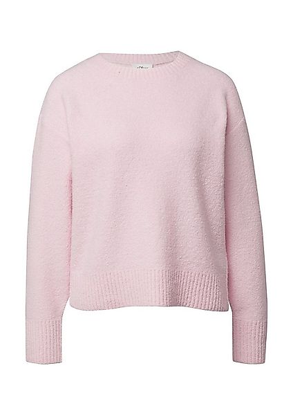 s.Oliver Longpullover Strickpullover Pullover aus Bouclé im Relaxed Fit günstig online kaufen