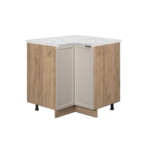 Vicco Eckunterschrank Fame-Line, GrauBeige/Goldkraft Eiche, 80.5 günstig online kaufen