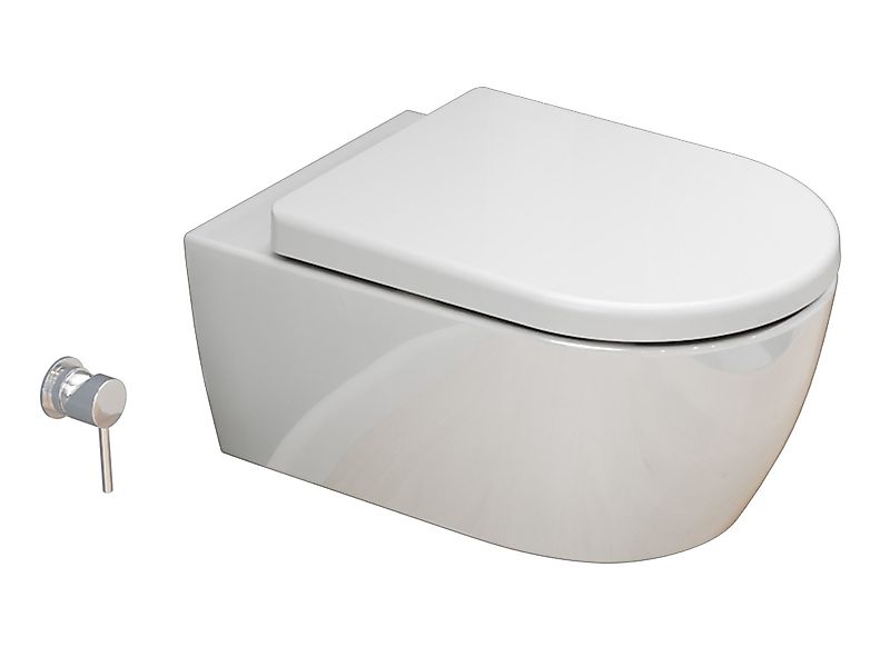SSWW Dusch-WC mit Softclose WC-Sitz Tiefspül-WC günstig online kaufen
