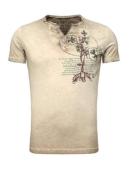 Key Largo T-Shirt T-Shirt Weapon Wappen Print Motiv vintage Look MT00733 V- günstig online kaufen