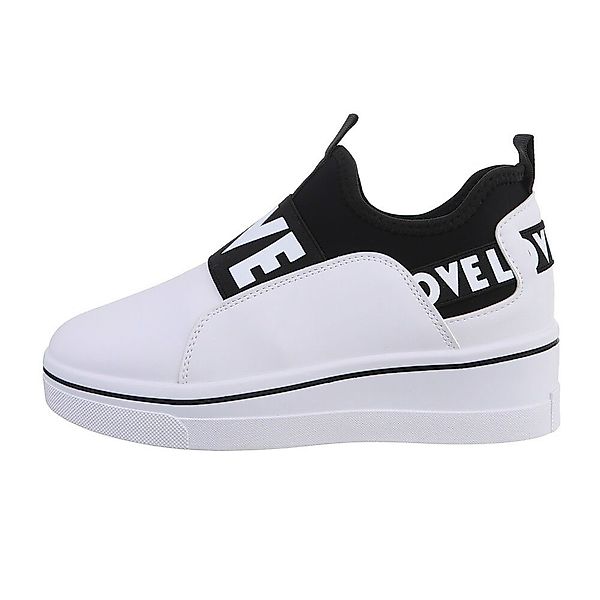 Ital-Design Damen Low-Top Freizeit Sneaker Keilabsatz/Wedge günstig online kaufen