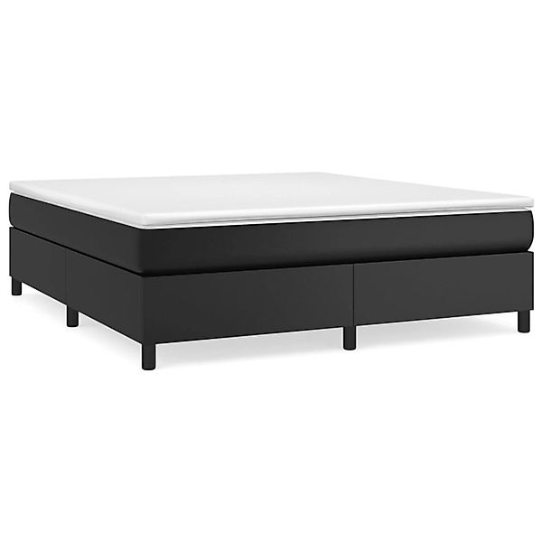 vidaXL Boxspringbett Schwarz 160x200 cm Kunstleder1465993 günstig online kaufen