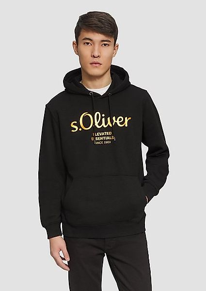 s.Oliver Sweatshirt Hoodie mit Gold- oder Silber-Print Artwork günstig online kaufen