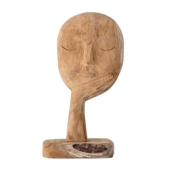 Bloomingville - Cacia Deko Skulptur - natur/LxBxH 18x10x35cm/Recyceltes Hol günstig online kaufen